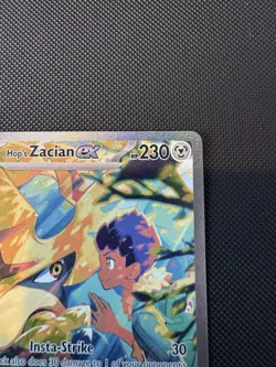 Pokemon TCG Hop’s Zacian EX 186/159 Journey Together Ultra Rare - Image 3