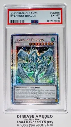 YU GI OH PSA 6 STARDUST DRAGON TN23-EN016 25th ENGLISH YU GI OH 2023! - Image 1