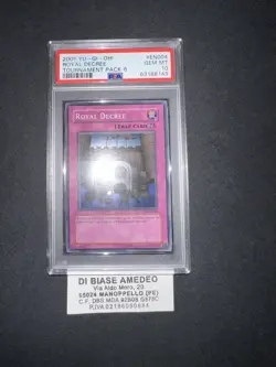 YU GI OH PSA 10 ROYAL DECREE TP6-EN004 TOURNAMENT PACK 6 ENGLISH 2005! - Image 5