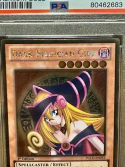 2014 Dark Magician Girl 1st Edition Premium Gold NM Yu-Gi-Oh! PSA 7 - Image 1