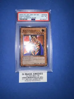 YU GI OH PSA 6 KING’S KNIGHT EEN-EN006 1st FIRST EDITION ULTIMATE RARE ENGLISH - Image 2