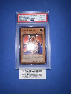 YU GI OH PSA 6 KING’S KNIGHT EEN-EN006 1st FIRST EDITION ULTIMATE RARE ENGLISH - Image 4