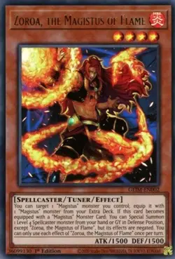 Yugioh! Zoroa, the Magistus of Flame - GEIM-EN002 - Ultra Rare - 1st Edition Nea - Image 1