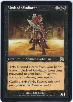 Undead Gladiator Onslaught Rare - MTG Magic the Gathering Card - Image 1