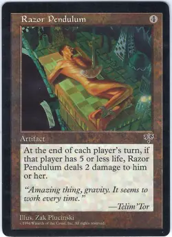MTG Magic the Gathering Card - 1X Razor Pendulum - Mirage - Rare - Image 1