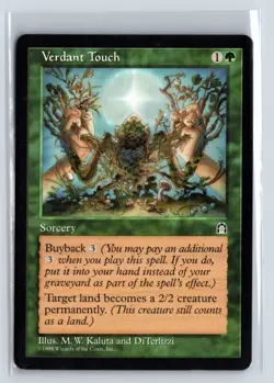 Verdant Touch Stronghold Rare - MTG Magic the Gathering Card - Image 1