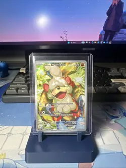 Pokemon Twilight Masquerade Hisuian Growlithe TCG Card 181/167 NM Condition - Image 1