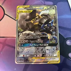 Pokemon TCG Lucario & Melmetal Tag Team GX SM192 Holo Promo Card Sun & Moon - Image 1