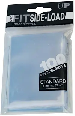 100 Ultra PRO Fit Standard Size Side Load Card Inner Sleeve Double 64x89 Perfect - Image 1