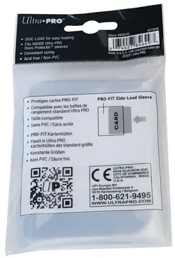 100 Ultra PRO Fit Standard Size Side Load Card Inner Sleeve Double 64x89 Perfect - Image 3