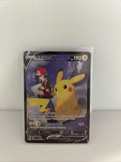 Pokemon TCG Lost Origin Trainer Gallery Pikachu v TG16/TG30 Holo Card - Image 1