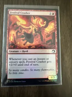 MTG X4 Festival Crasher Common Card 140/277 Mid, M/Nm Condition - Image 1