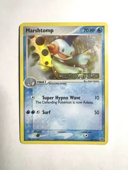Marshtomp 36/106 Ex Emerald Reverse Holo Foil Gen 3 Era Stamped Pokemon Card - Image 1