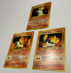 Typhlosion Quilava Cyndaquil "No Rarity" Mark Holo Japanese Neo Genesis Card Lot - Image 5