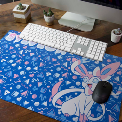 Pokemon Center Sylveon Playmat + 65 Card Sleeves + Double Deck Box NEW SEALED - Image 4