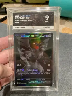 Pokemon TCG Zekrom EX Black Bolt English Card 172/086 Ace Mint 9 - Image 1
