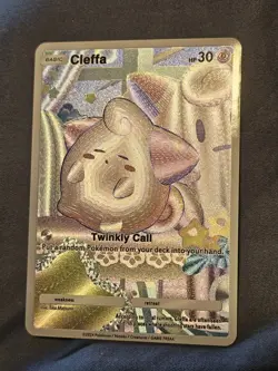 Cleffa Promo A Pokemon TCG Pocket Textured Fanart Card - Image 3