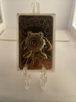 1999 Nintendo 23K Gold Plated PIKACHU/JIGGLYPUFF/POLIWHIRL Pokemon Trading Card - Image 5