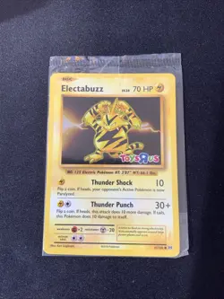 Electabuzz 41/108 Toys R Us Stamped Promo Swirl Pokemon Evolutions Card (SEALED) - Image 1
