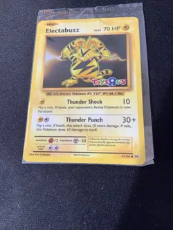 Electabuzz 41/108 Toys R Us Stamped Promo Swirl Pokemon Evolutions Card (SEALED) - Image 3