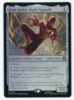 Iron Spider, Stark Upgrade FOIL #166 MTG Marvel's Spider-Man Magic The Gathering - Image 1