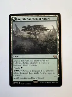 Argoth, Sanctum of Nature / Titania, Gaea Incarnate - MTG The Brothers' War - NM - Image 1