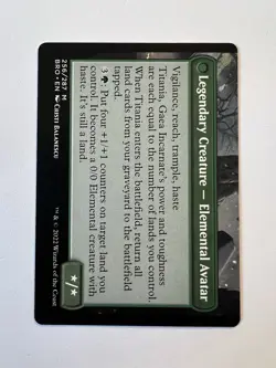 Argoth, Sanctum of Nature / Titania, Gaea Incarnate - MTG The Brothers' War - NM - Image 2
