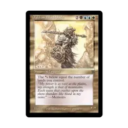 WOTC MtG Legends Dakkon Blackblade (R) VG+ - Image 1