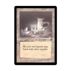 WOTC MtG Legends Mountain Stronghold (U) VG - Image 1