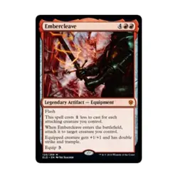 WOTC MtG Throne of Eldraine Embercleave (MR) (Foil) EX - Image 1