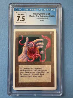 MTG Unlimited Edition, Nevinyrral's Disk! 1993 Vintage Magic, NM. - Image 1