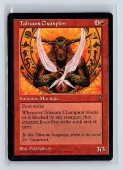 TALRUUM CHAMPION - MTG Magic the Gathering Card - Visions - Common - Image 1