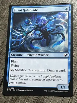 MTG Error Card Illvoi Galeblade Edge Of Eternities EOE English Crimp Error - Image 1