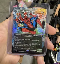 MTG Spectacular Spider-Man (0240) (Borderless) (Textured Foil) The Six-Arm Suit - Image 1