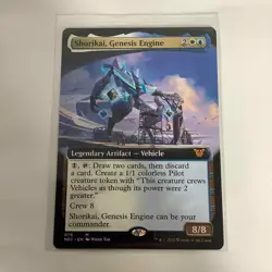 MTG Magic The Gathering Shorikai, Genesis Engine 076 Extended Art Mythic M/NM - Image 1