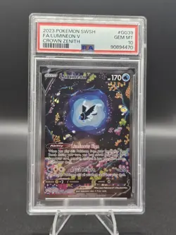 2023 Pokemon SWSH Crown Zenith Lumineon V Galarian Gallery #GG39/GG70 PSA 10 - Image 1