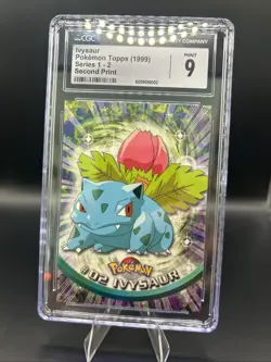 1999 Topps Pokemon TV Animation Edition Ivysaur 2 Pokemon Non Holo - Image 1