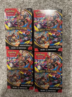 Pokemon TCG: Mega Evolution Booster Bundle Set of 4 Sealed New - Image 1