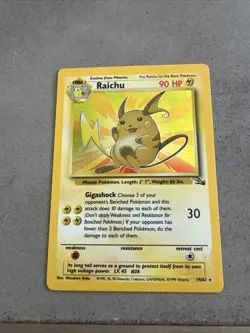 1999 Pokemon Fossil Raichu-Holo #14 - Image 1