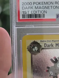 2000 POKEMON ROCKET 1ST ED #11 DARK MAGNETON-HOLO PSA 7 - Image 2