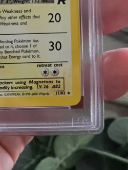 2000 POKEMON ROCKET 1ST ED #11 DARK MAGNETON-HOLO PSA 7 - Image 4