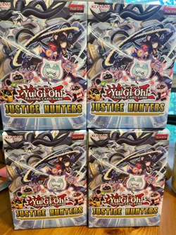 Yugioh Justice Hunters 1st Edition (2025) mini Box 4-Packs Factory Sealed - Image 1