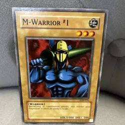 Yugioh M-Warrior #1 LOB-076 Common 1st Ed North American LP - Image 1