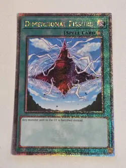 Dimensional Fissure RA03-EN163 Quarter Century Secret Rare Yugioh 1st Edition - Image 1