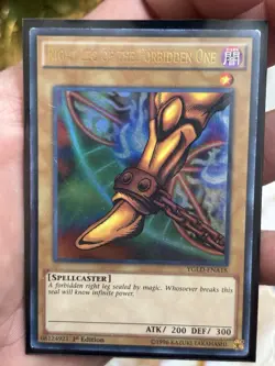 Yugioh Right Leg Of The Forbidden One YGLD-ENA18 - Image 2