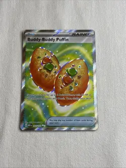 Buddy Buddy Poffin 167/132 Mega Evolution Secret Rare Pokemon Card NM-MINT FA - Image 1
