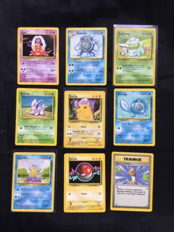 Pokemon Cards: Base Set 16 Card Non-Holo Lot - Image 1