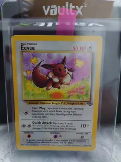 Eevee 51/64 Pokemon Card Jungle Common WOTC 1999 - NM - Image 3