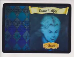 DRACO MALFOY FOIL HOLO HARRY POTTER COLLECTIBLE CARD GAME CCG CARD - Image 1