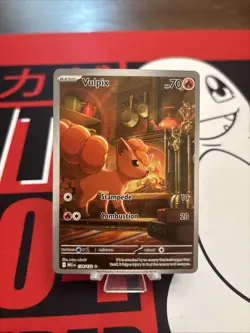 TCG Pokemon Mega Evolution Vulpix Full Art Ultra Rare 138/132 NM Near Mint Card - Image 1